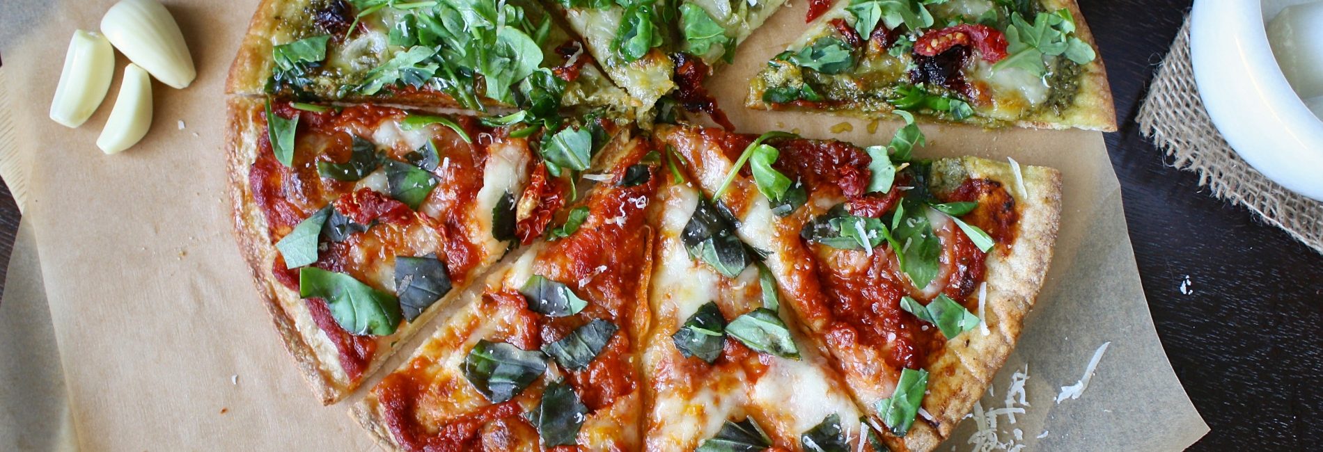 Healthy pizza  : pizza à base de choux-fleurs